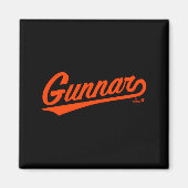 Gunnar Henderson Baltimore Text Baltimore Baseball マグネット (正面)