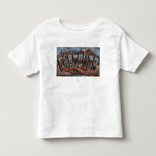 Gunnisonの国有林、コロラド州 トドラーTシャツ (正面)