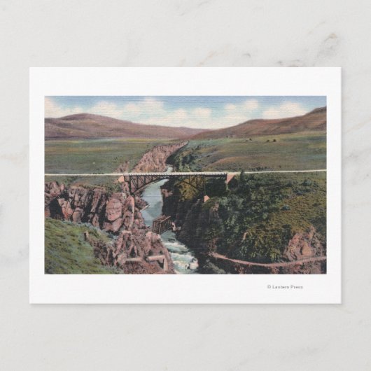 Gunnison, CO - Sapinero Bridge over Lake ポストカード (正面)