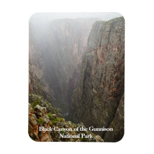 Gunnison Nationa公園コロラド州の黒い渓谷 マグネット