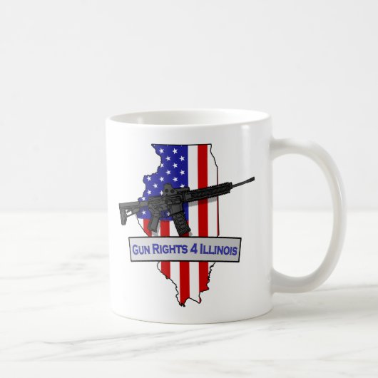 GunRights4Illinoisのコーヒー・マグ コーヒーマグカップ (右)