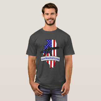 GunRights4Illinois Logo'dのTシャツ Tシャツ