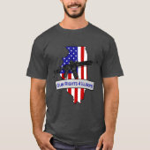 GunRights4Illinois Logo'dのTシャツ Tシャツ (正面)