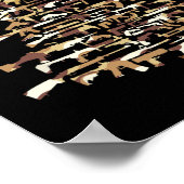 Guns Christmas Tree - Camo Print Xmas Gift For Gun ポスター (角)