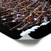 Guns Christmas Tree Funny Men Xmas For Gun Lover  ポスター (角)