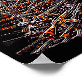 Guns Christmas Tree Funny Xmas 2025 For Gun Lover  ポスター (角)