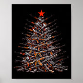Guns Christmas Tree Funny Xmas 2025 For Gun Lover ポスター (正面)