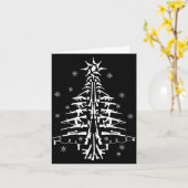 Guns Christmas Tree Xmas For Men Military カード (黄色い花)