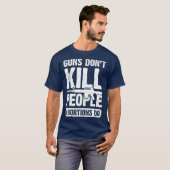 Guns Dont Kill People Abortions Do 2nd Amendment Tシャツ (正面フル)