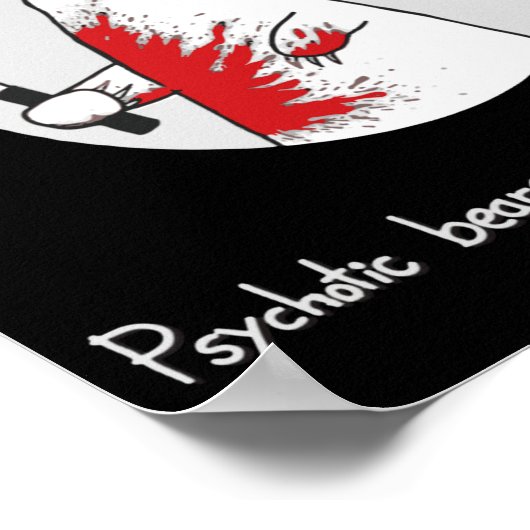 Guns Dont Kill People Bears With Machetes Do  ポスター (角)