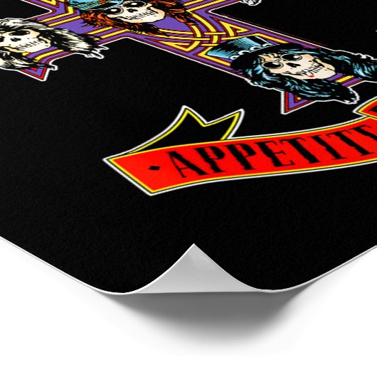 Guns N&# 9;バラ公式ショートスリーブクロスSmal ポスター (角)