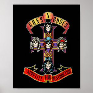 Guns N&# 9;バラ公式ショートスリーブクロスSmal ポスター