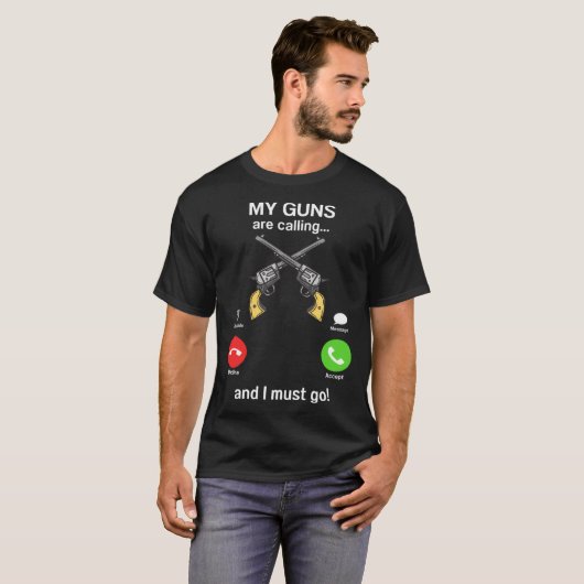 Gunsmith My Guns are Calling  Firearms  Gunsmithin Tシャツ (正面フル)