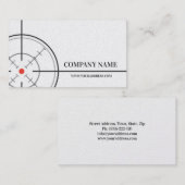 Gunsmith Shop Targetホワイト名刺 名刺 (正面/裏面)