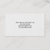 Gunsmith Shop Targetホワイト名刺 名刺 (裏面)