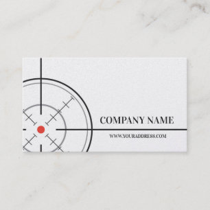 Gunsmith Shop Targetホワイト名刺 名刺