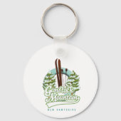 Gunstock Mountain New Hampshireスキーポスター キーホルダー (正面)