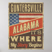 Guntersville Alabama ポスター (正面)