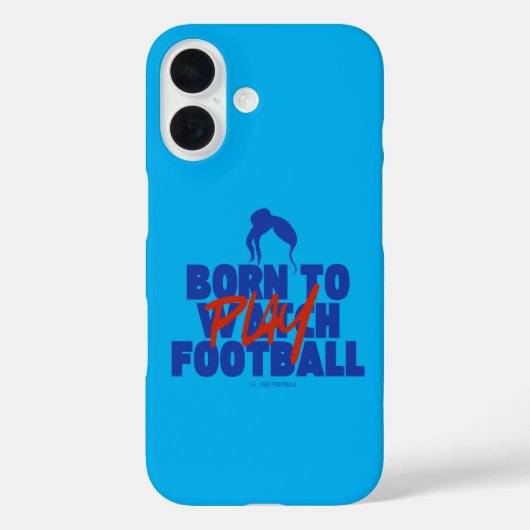 Gurl Born to Play Football Case-Mate iPhoneケース (裏面)