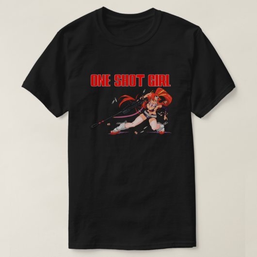 Gurren Lagann Yoko – ワンショットガール Tシャツ (デザイン正面)