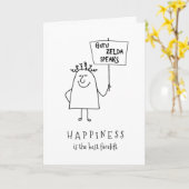 Guru Zelda名前を追加誕生日幸福挨拶 カード (黄色い花)