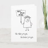 Guru Zelda追加の名前 – 年齢の束の誕生日挨拶 カード (正面)