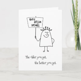 Guru Zelda追加の名前 – 年齢の束の誕生日挨拶 カード