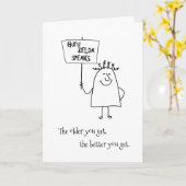 Guru Zelda追加の名前 – 年齢の束の誕生日挨拶 カード (黄色い花)