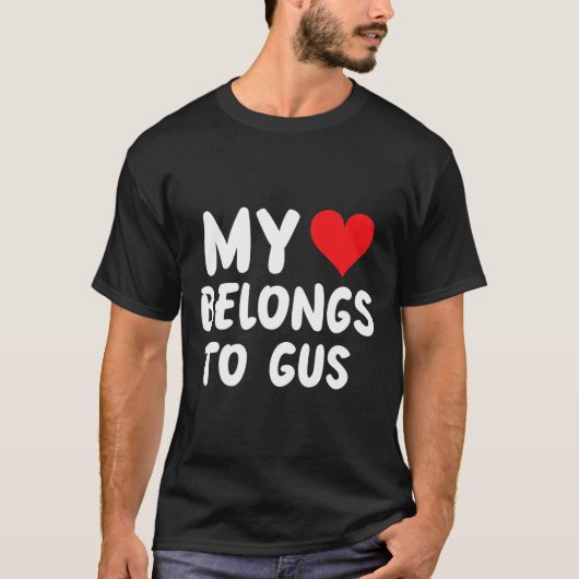 Gus - 私の心はGusのもの - 愛 Tシャツ (正面)