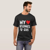 Gus - 私の心はGusのもの - 愛 Tシャツ (正面フル)