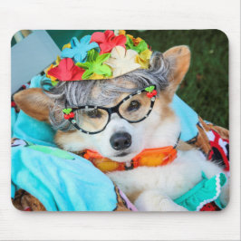 Gussy叔母さんコーギーのマウスパッド マウスパッド