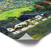 Gustavクリムトポスター~Unterach on Lake Attersee ポスター (角)