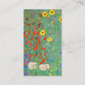 Gustavクリムト1907，ひまわりの農園。 名刺 (正面)