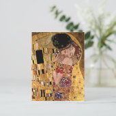 Gustavクリムト:キス(詳細) ポストカード (スタンド正面)