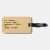 Gustavクリムト – フルフィルメント、Stoclet Frize ラゲッジタグ (裏面横)