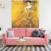 GUSTAVクリムト – ポルトレヴァンアデレブロッホ・バウアー1907 キャンバスプリント (インサイチュ (リビング))