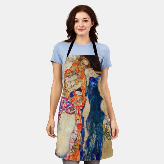 Gustavクリムト – 新婦(未完) エプロン (着用した状態)