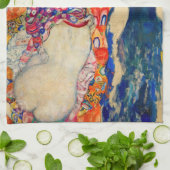 Gustavクリムト – 新婦（未完） キッチンタオル (折り畳み)