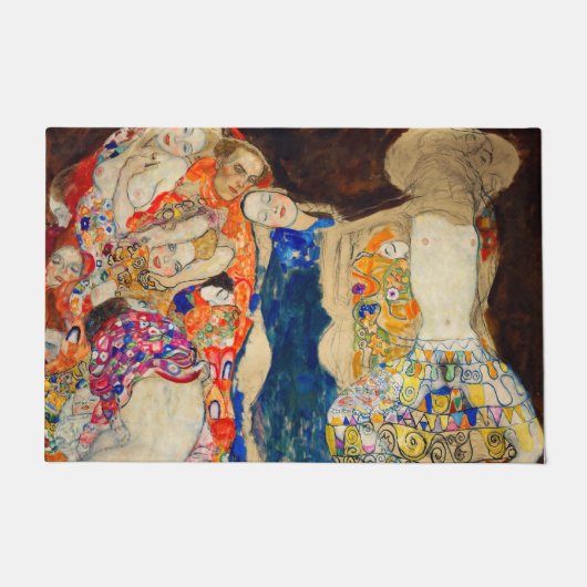 Gustavクリムト – 新婦（未完） ドアマット (正面)