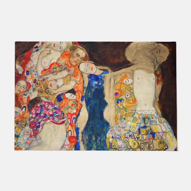 Gustavクリムト – 新婦（未完） ドアマット (正面)