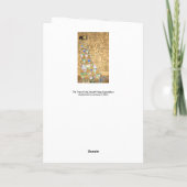 Gustavクリムト – 期待, Stoclet Frize カード (裏面)