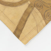 Gustavクリムト – 期待， Stoclet Frize フリースブランケット (角)