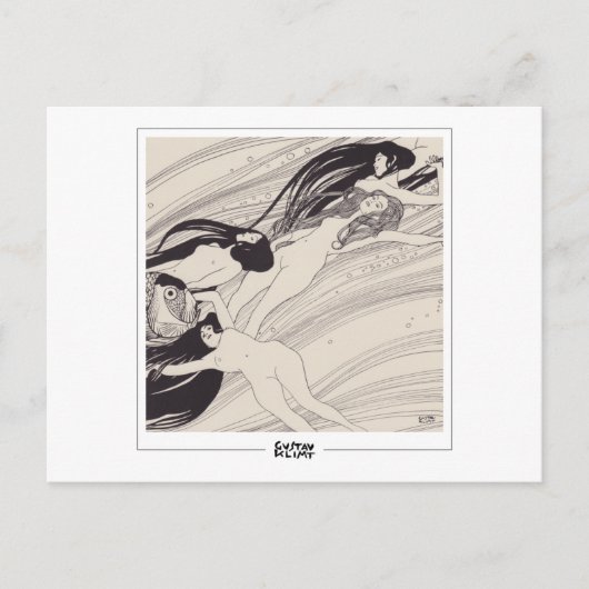 Gustavクリムト#341 -ファインアートはがき ポストカード (正面)