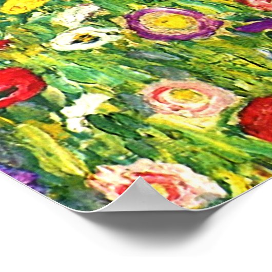 Gustavクリムト: Apple Tree ポスター (角)