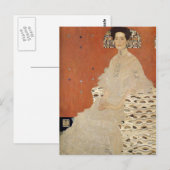 GUSTAVクリムト- Fritza Riedler 1906のポートレート ポストカード (正面/裏面)