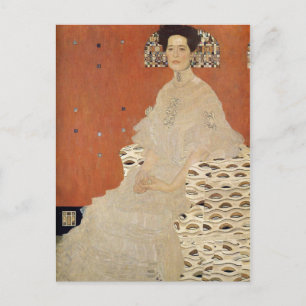GUSTAVクリムト- Fritza Riedler 1906のポートレート ポストカード