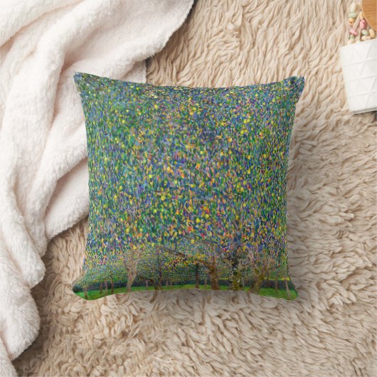 Gustavクリムト- Pear Tree クッション (ブランケット)