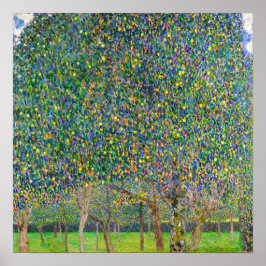 Gustavクリムト- Pear Tree ポスター