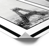 Gustav Eiffel's Tower Under Construction ポスター (角)