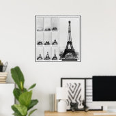 Gustav Eiffel's Tower Under Construction ポスター (ホームオフィス)